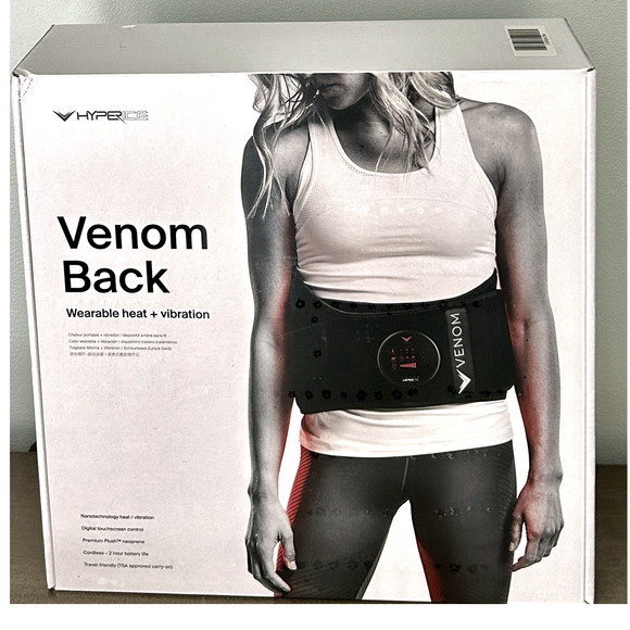 SEALED Hyperice Venom Back Wrap - Advanced Heat, Vibration, Massage Severe Pain - Picture 3 of 15